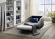 Luonto® Furniture Monika Gray Cot Size Chair Sleeper-3