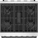 Thor Kitchen Gordon Ramsay Collection 30" Stainless Steel Pro Style Liquid Propane Range with Precision Knob Control in Black Trim-5