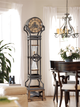 Howard Miller® Hourglass Weathered Wood Floor Clock-2