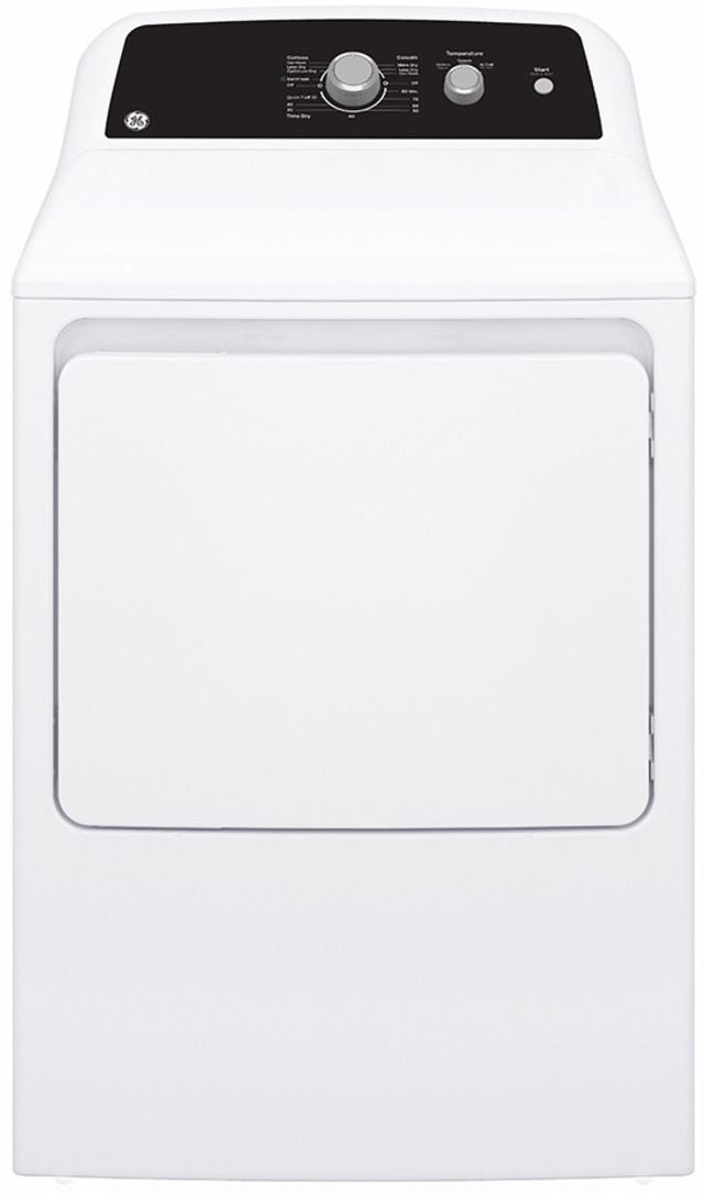 GE® White Top Load Washer & Electric Dryer Laundry Pair-2