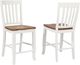 Winners Only® Pacifica Rustic Brown/White Rake Bar Stool-2