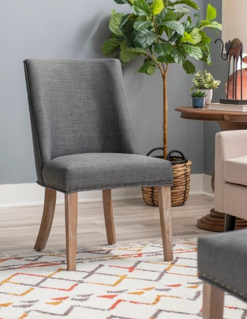 Powell® Auden Gray/Natural Dining Chair-1