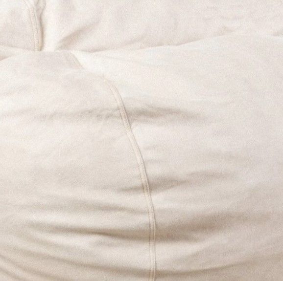 CordaRoy's® Original Ivory Faux Leather King Bean Bag Chair-3