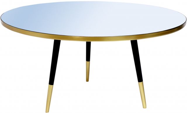 Meridian Furniture Reflection Gold/Black Coffee Table-0