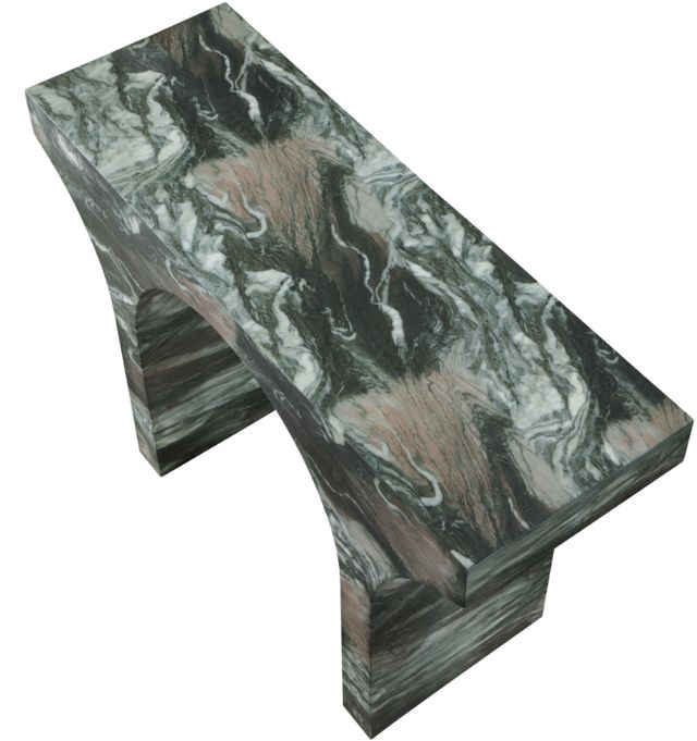 Meridian Furniture Pomezia Green Marble Console Table-3
