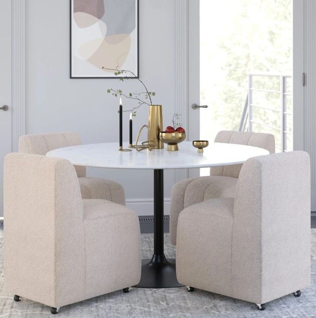 Jofran Inc. Urban Archive Tess Natural Castered Chair-1