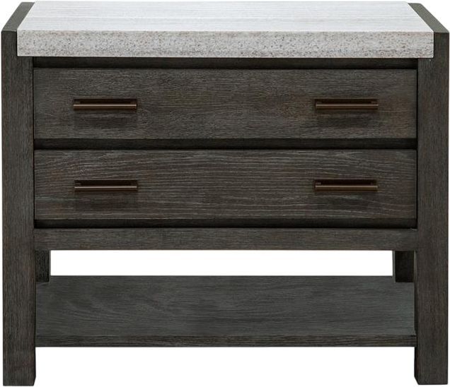 Magnussen Home® Plum Creek Ravenwood Black Open Nightstand-2