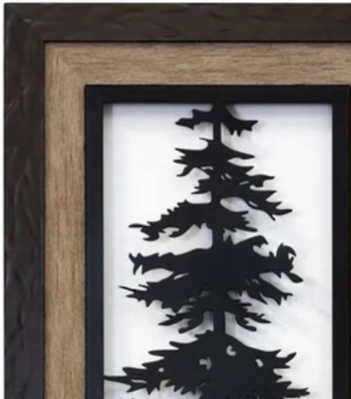 Stylecraft Cypress I Black/Brown/White Wall Art -2