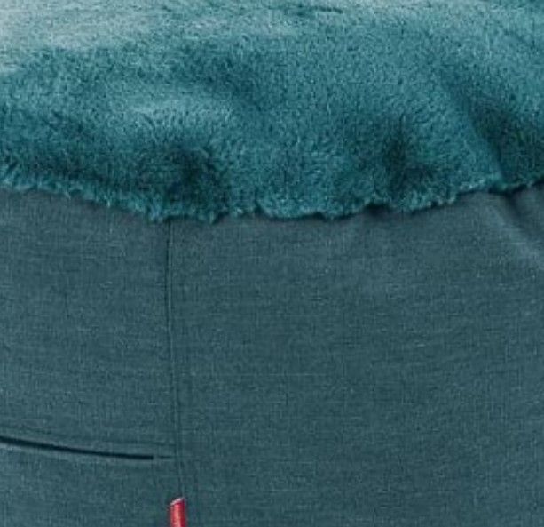 CordaRoy's® Nest Blue Bunny Fur Pouf Footstool-1