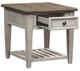 Liberty Furniture Heartland Tobacco End Table with Antique White Base-5