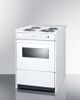 Summit® 24" White Slide-In Electric Range-2