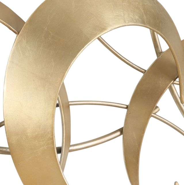 Uttermost® Motivate Anitque Gold/Warm Silver Wall Art-4