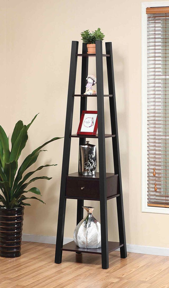 Brassex Inc. Dark Cherry Display Shelf-2