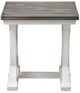 Cottage Creek Furniture Bar Harbor Natural End Table with Cream Base-1