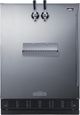 Summit® 5.3 Cu. Ft. Black/Stainless Steel Built-In Cold Brew Coffee Kegerator-0