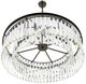 YHD White Wing Satin Black 8-Light Chandelier-3