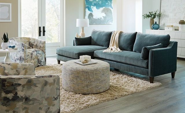 Craftmaster® Customizable CM Modern 2-Piece Left-Arm Facing Sectional-1