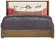 Flexsteel® Normandy Cream/Driftwood King Upholstered Panel Storage Bed-3