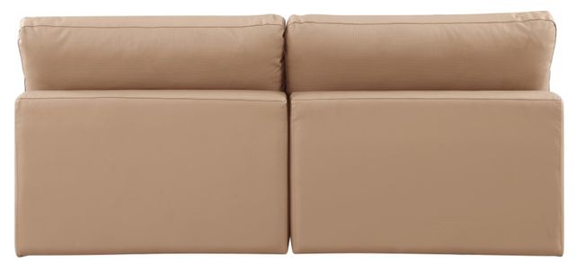 Meridian Furniture Comfy 2-Piece Tan Armless Sofa-3
