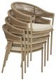 Signature Design by Ashley® Orchard Beach Beige Aluminum/Fabric Outdoor Arm Chair-3