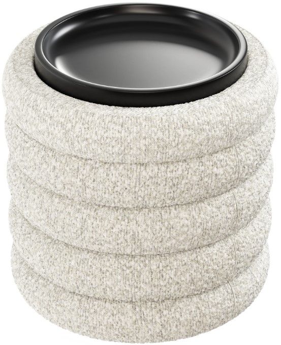 Emerald Home Zuri Cream Storage Ottoman-4