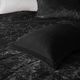 Olliix by Intelligent Design Felicia Black King/California King Velvet Comforter Set-3