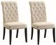 Coaster® Alana 2-Piece Cream Upholstered Dining Chairs-1
