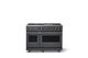 Viking® 7 Series 48" Cast Black Pro Style Liquid Propane Gas Range with 12" Reversible Griddle-0