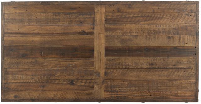 Flexsteel® Carpenter Dark Brown Rectangular Coffee Table with Black Frame-1