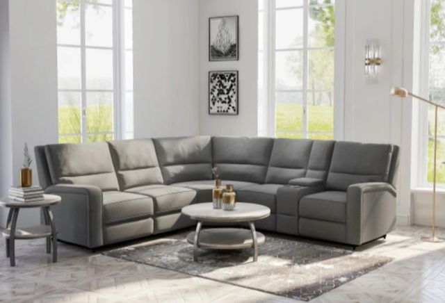 Emerald Home Medford 3-Piece Charcoal Ash Power Reclining Sectional-1