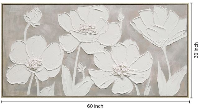 Classy Living Organic Textured Blossoms Wall Art-2