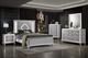 New Classic® Home Furnishings Stardust 5-Piece White Queen Bedroom Set - South Texas Glam with LED Lighting-0
