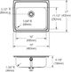 Elkay Celebrity® Brushed Satin 3-Hole Single Bowl Drop-in Bathroom Sink with Overflow-1