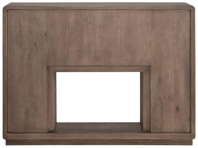 International Furniture Direct Mezquite Natural Brown Fireplace Media Console-2