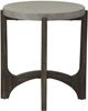 Liberty Furniture Cascade Gray End Table with Wirebrush Rustic Brown Base-2