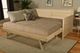 Kodiak Furniture Marisa Taxi Woodsmoke/Weathered White Twin Daybed with Mattress and Pop Up -4