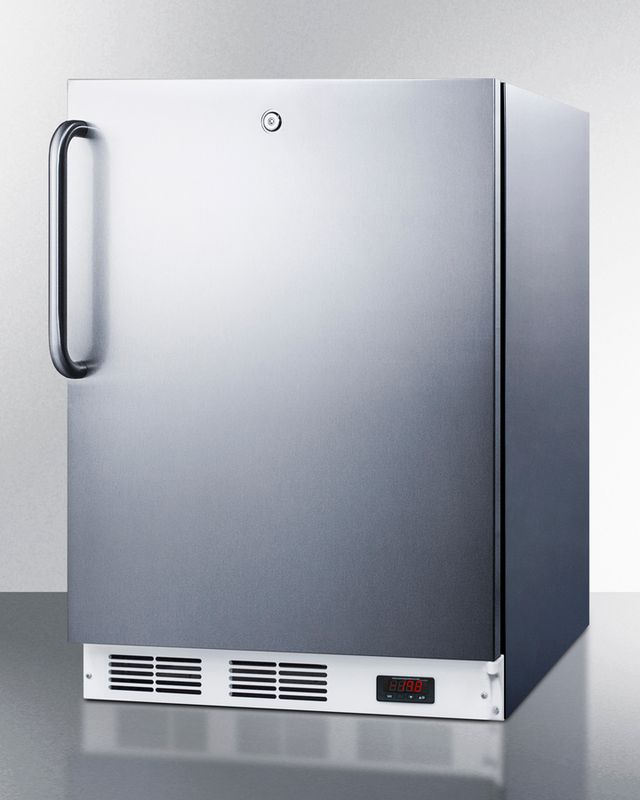 Accucold® by Summit® 24" 3.5 Cu. Ft. Stainless Steel ADA Compliant Built In All Freezer-1