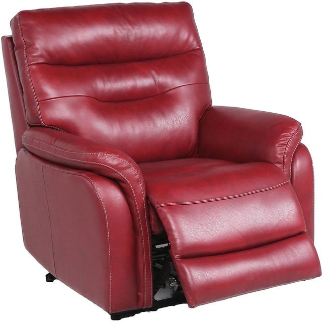 Steve Silver Co. Fortuna 3-Piece Wine Dual Power Leather Motion Set-3