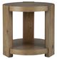 Signature Design by Ashley® Flangren Light Brown Round End Table-2