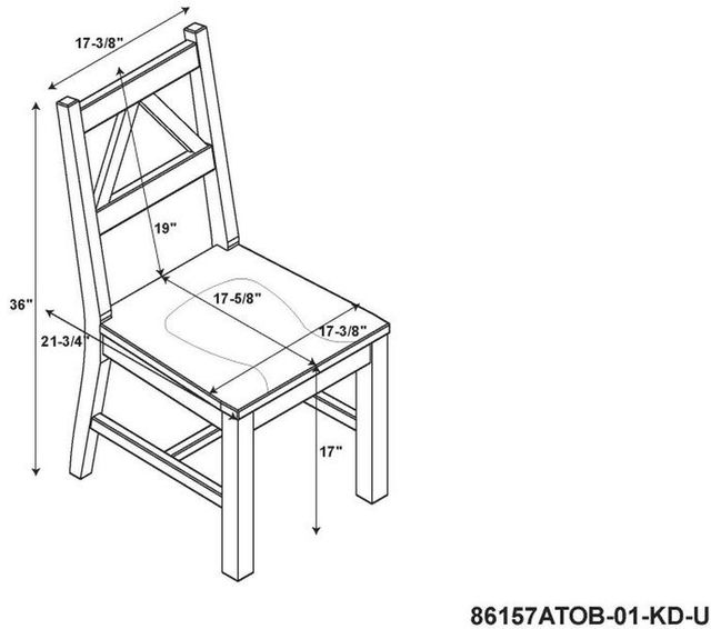 Linon Titian Dark Tobacco Side Chair -2