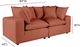 TOV Furniture Cali Rust Modular Loveseat-2