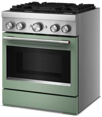 KitchenAid® Commercial Style 30" Cardamom Pro Style Dual Fuel Range with No Preheat Air Fry Mode-3