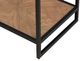 Liberty Furniture Bedford Glass Top Chairside Table with Black/Weathered Oak Base-5