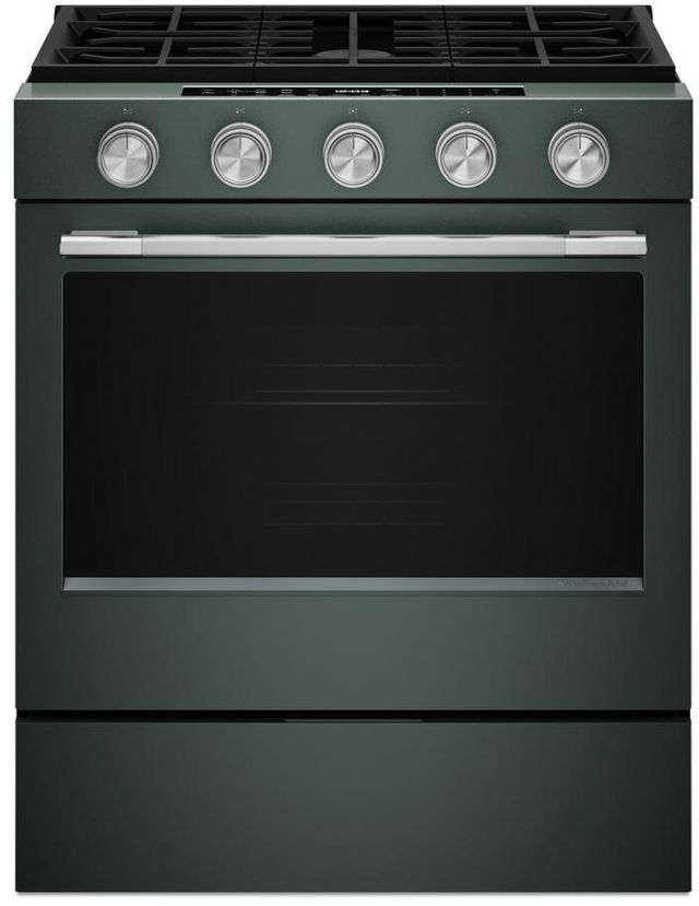 KitchenAid® 30" 5-Burner Juniper Slide-In Gas Range-3