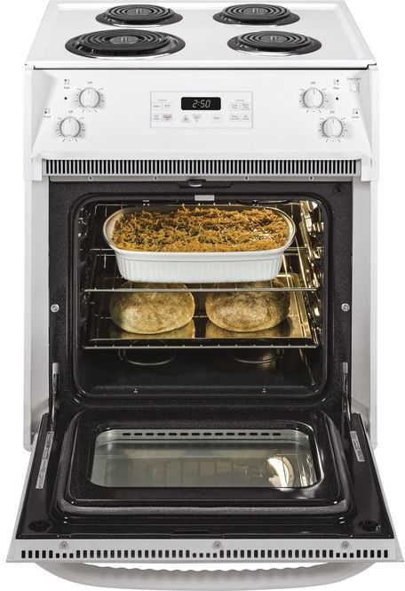 GE 27" White Drop In Electric Range-3
