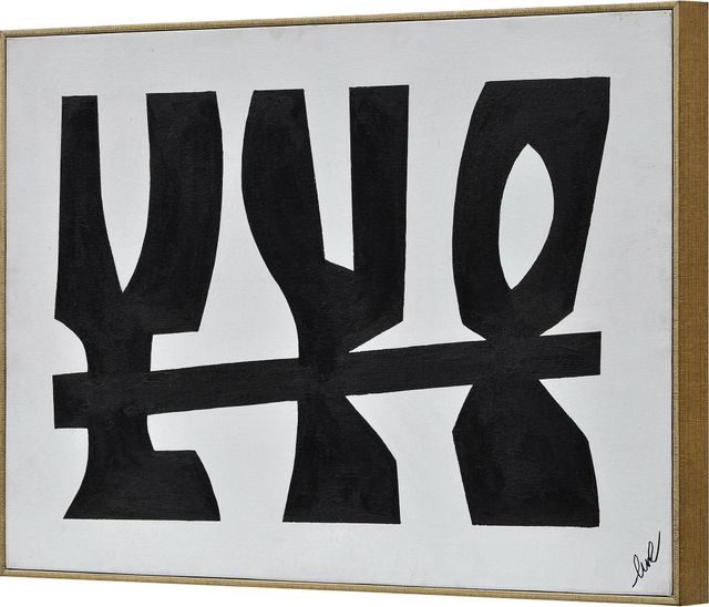 Renwil® Rockwell Set of 2 Black and White Paintings-4