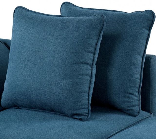 Furniture of America® Woburn Blue Convertible Chair-4