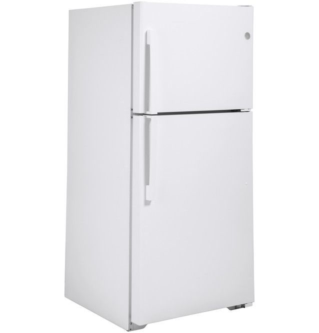 GE® 30" 19.1 Cu. Ft. White Top Freezer Refrigerator-3