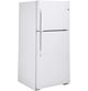 GE® 30" 19.1 Cu. Ft. White Top Freezer Refrigerator-3