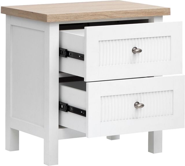 Magnussen Home® Windmill Harbour Sand/White Whisp Drawer Nightstand-1